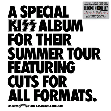 Kiss - "A Special Tour Album" RSD 2026 Black And White Splatter Vinyl LP