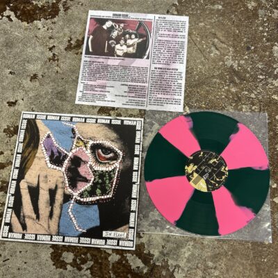 Alternative view of Human Issue - “In Flesh” LP on Pink & Green Propeller Colored Vinyl